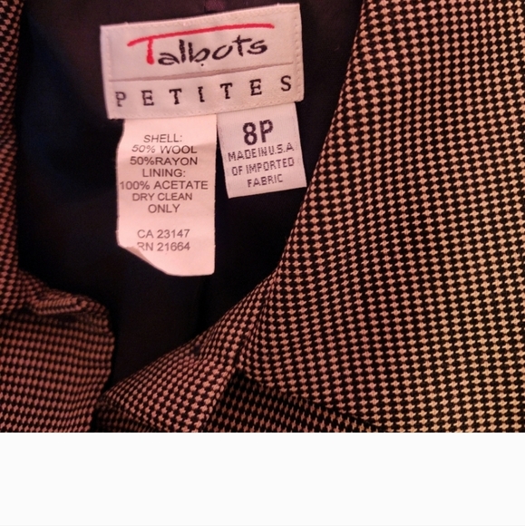 Cole Haan Leather Bag and Talbots Belted Blazer Size 8P - Picture 9 of 11